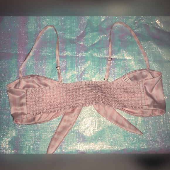 3/$99 Victoria’s Secret Unlined Tie-Front Bandeau - Pink - Picture 2 of 5